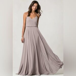 JENNY YOO Inesse Luxe Chiffon Bridesmaid‎ Dress